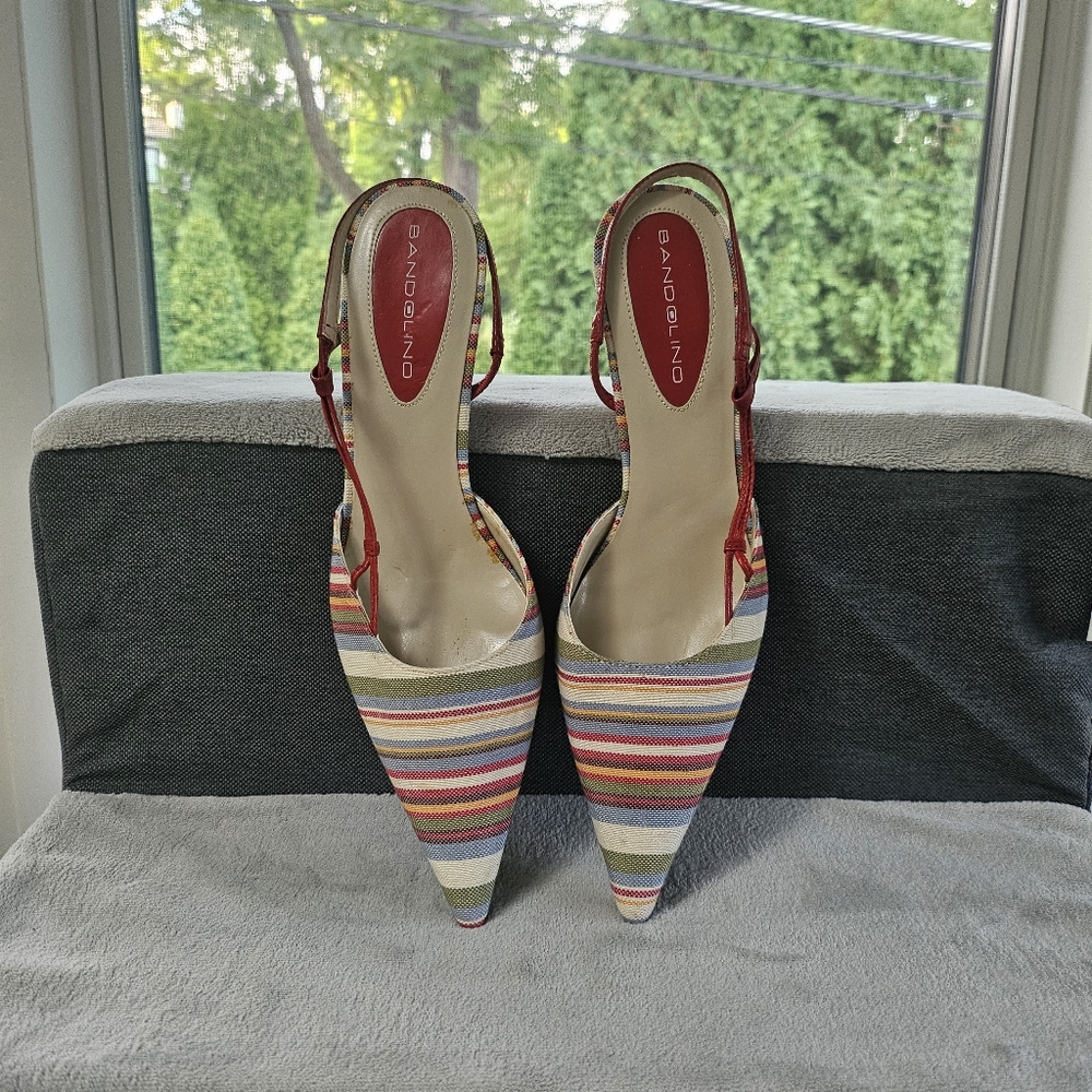 Red Bandolino Slingback Shoes